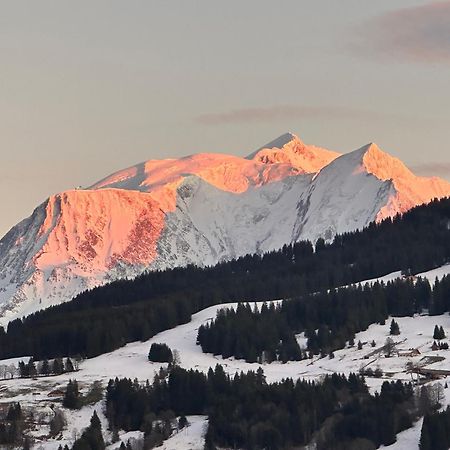 Chalet A Megeve-Vauvray - Grands Appartements , Vue Mont Blanc Demi-Quartier Exteriér fotografie
